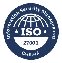 ISO 27001 certification badge