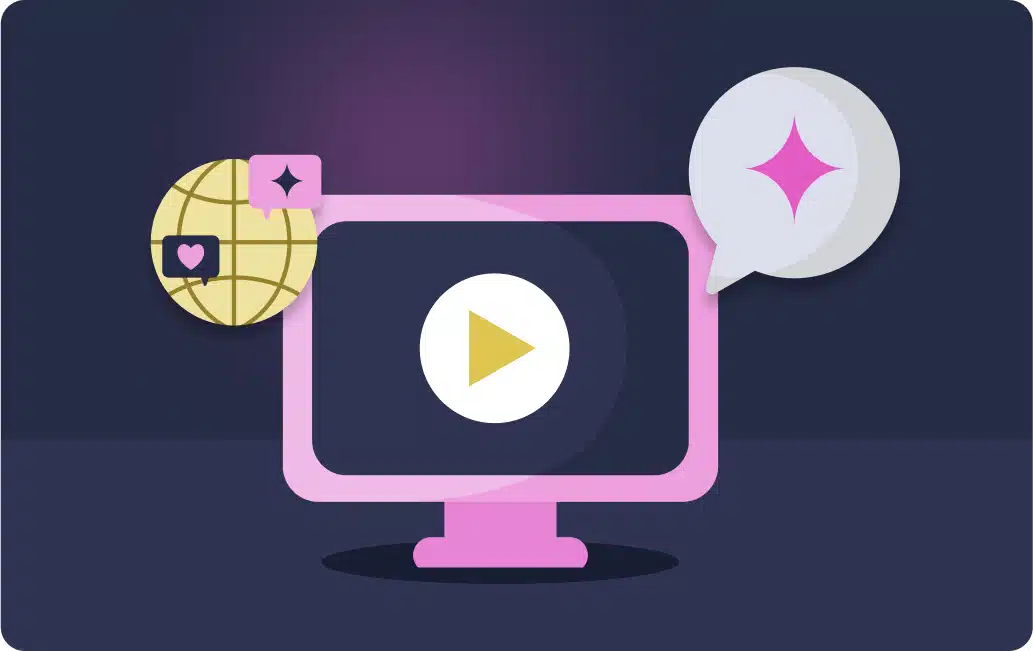 Bright Security digital monitor graphic